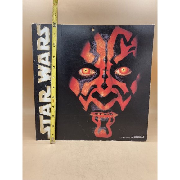 Star Wars Episode 1 Double Sided Sith Darth Maul & Anakin Promo Movie Signs 12” - Picture 9 of 14